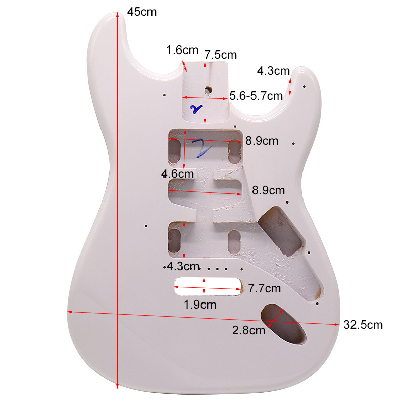 Cuerpo de la guitarra eléctrica Sunset color cuerpo de la guitarra solo-Shake accesorios de instrumentos musicales modificados DIY cuerpo de la guitarra eléctrica