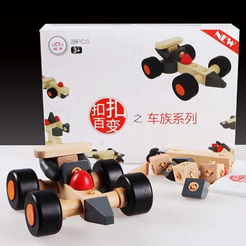 Bloques de construcción ensamblados para niños con manos en movimiento de cerebro coloridos bloques de construcción de DIY al por mayor familia de coches inteligentes hebilla de variedad mágica clásica