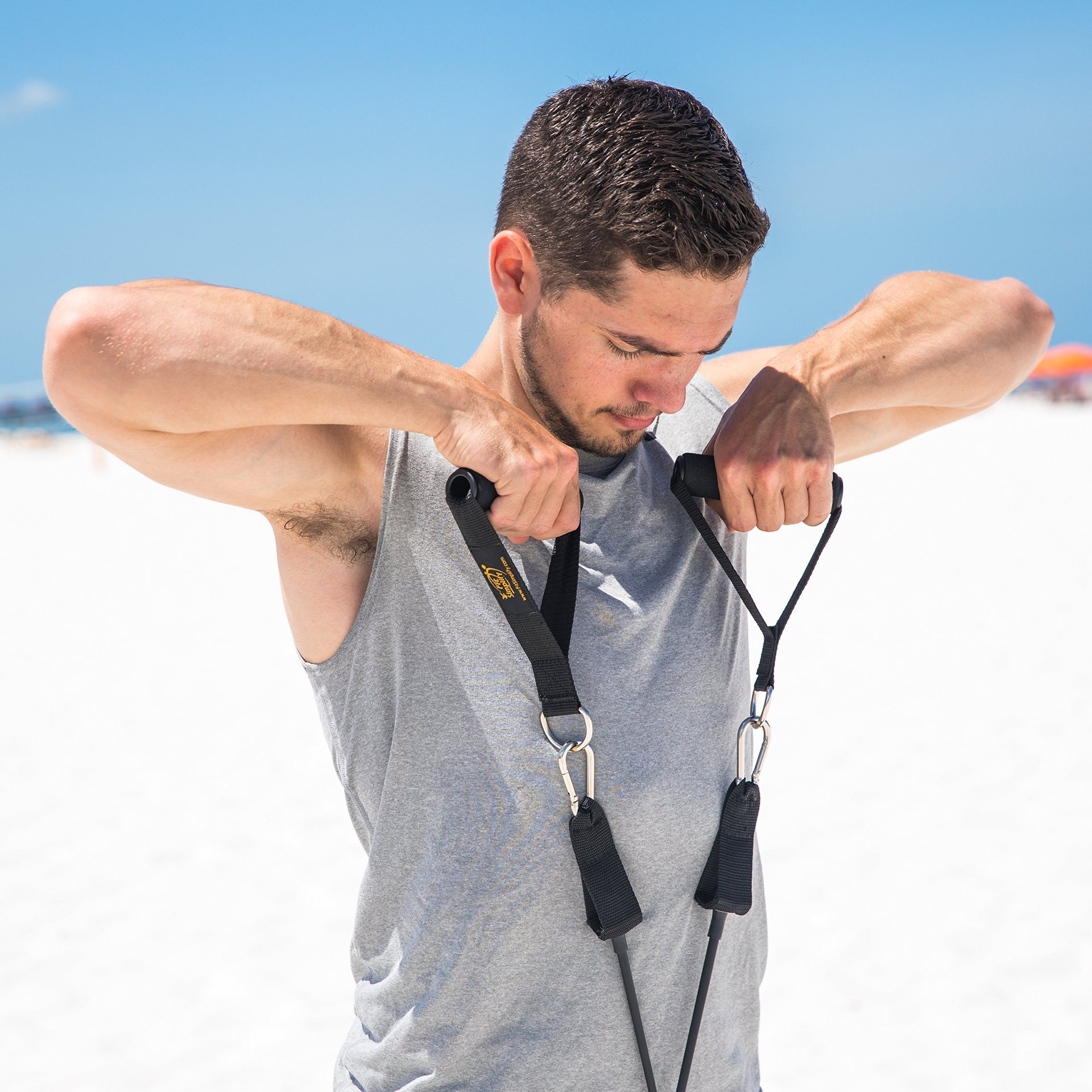 Cinturón elástico ajustable multifuncional para ejercicios musculares largos de dorsal cuerda elástica de entrenamiento de resistencia 11 piezas conjunto