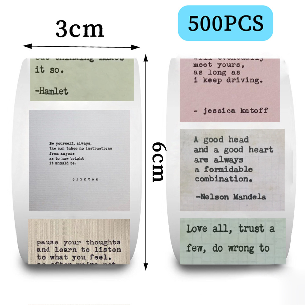 500장 | 성경 영감 스크롤 스티커 DIY 장식 물컵 구카 핸드북 태블릿 휴대전화 케이스 어린이 스티커