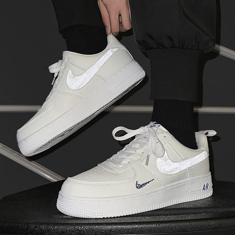 Top-Quality Low-Top Men's Shoes, Air Force 1 Women's Shoes, Reflective Hook, High-End Version from Putian, Couple's Shoes, Pure Original