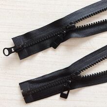 5号树脂拉链单双开头羽绒服装棉服辅料上衣外套拉锁批发价黑色