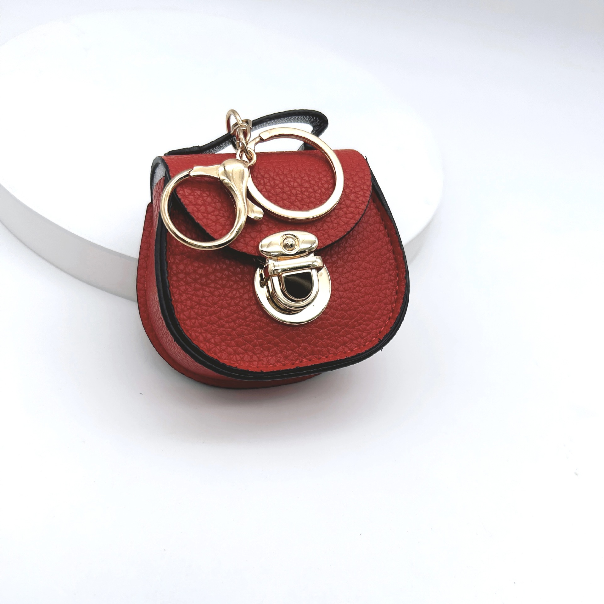 Trendy New Popular Versatile Saddle Bag Coin Purse Zipper Crossbody Multifunctional Bag Keychain