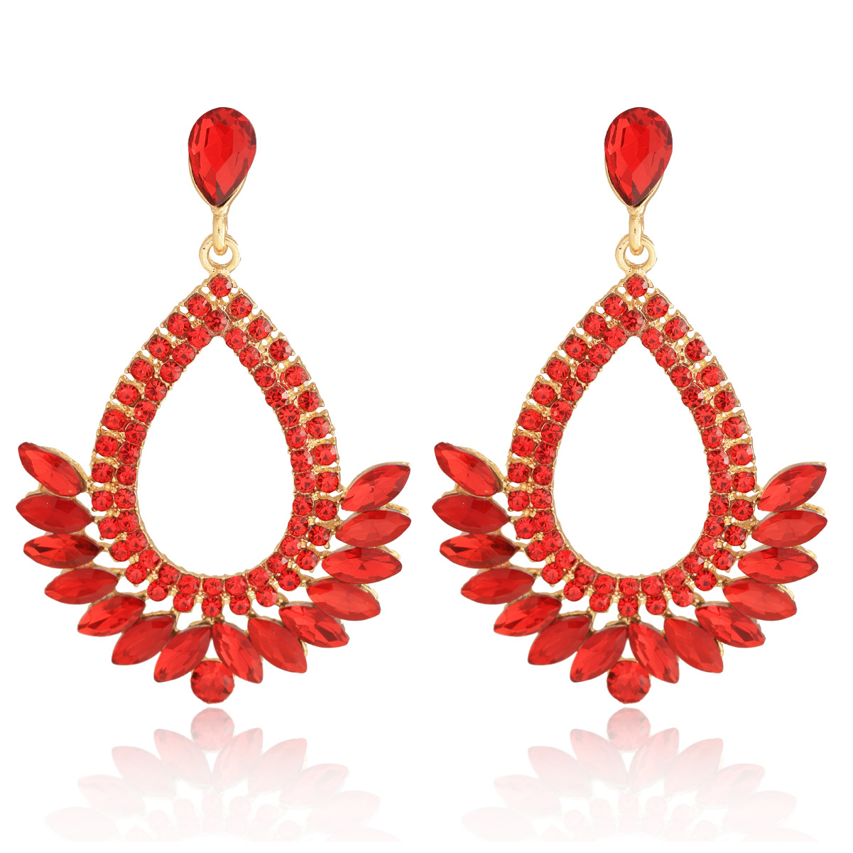 16g Weight Alloy Ear Needle Material Zircon Inlay Material Drop Earrings Classification 1 Pair Quantity Holiday, Daily Occasion Alloy Material Water Droplets Pattern Spring&Summer Season Women's Gender Inlay Design Vacation, Simple Style Style 1 Pair Vacation Simple Style Water Droplets Inlay Alloy Zircon Drop Earrings 13
