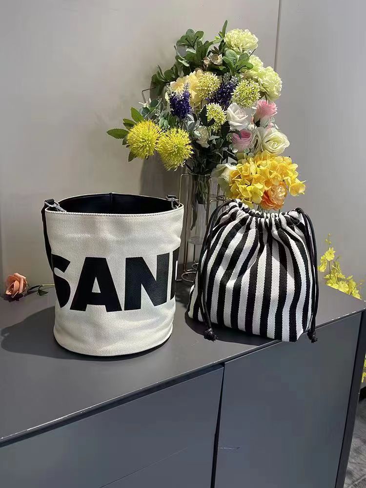 Torbe za ženske, poletje 2023, nova velika platnena torba z velikimi črkami, večnamenska kurirska torba z vrvico_voghion.com