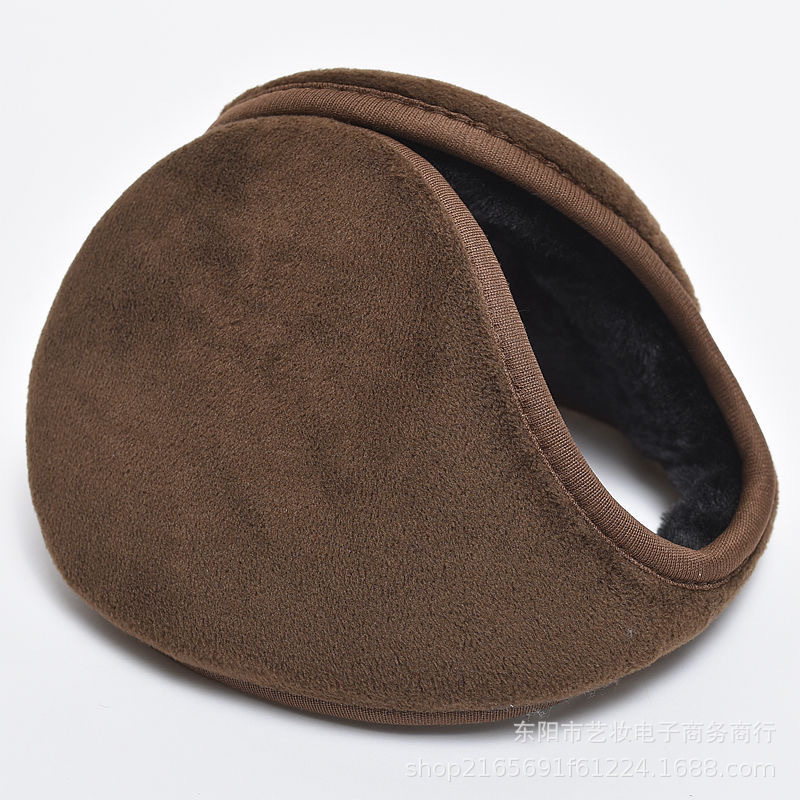 Invierno unisex felpa engrosada extra-grandes orejeras al aire libre montar a prueba de frío caliente espalda-llevar orejeras