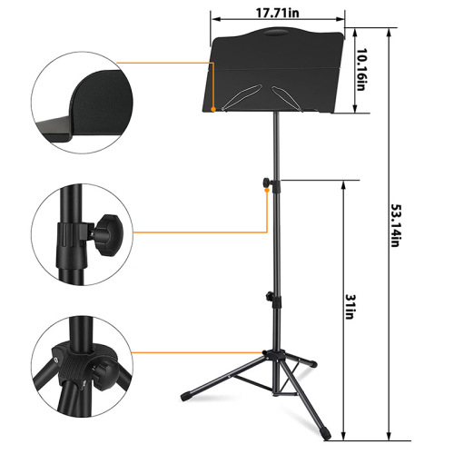 Folding portable special music stand, violin and guzheng music stand for home, guitar music stand, music stand