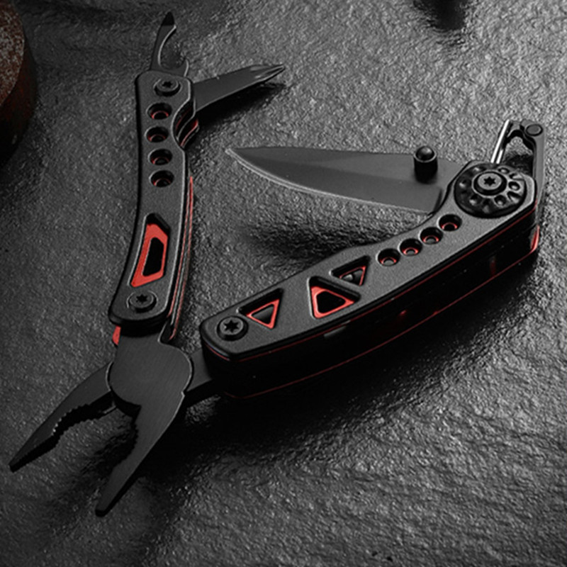 户外野营便携多功能刀钳口袋工具万用钳野营野外求生组合工具装备