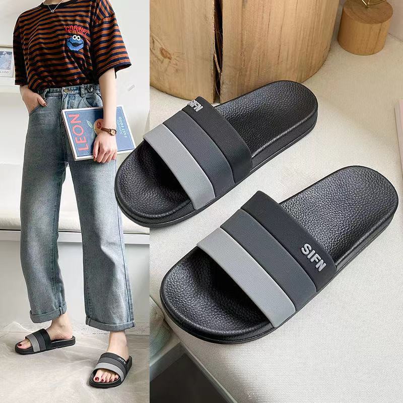 2022 new slippers men's summer wear tren...