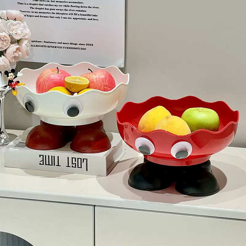 家用高脚水果盘高颜值可沥水果盆客厅茶几高颜值糖果零食坚果盘子