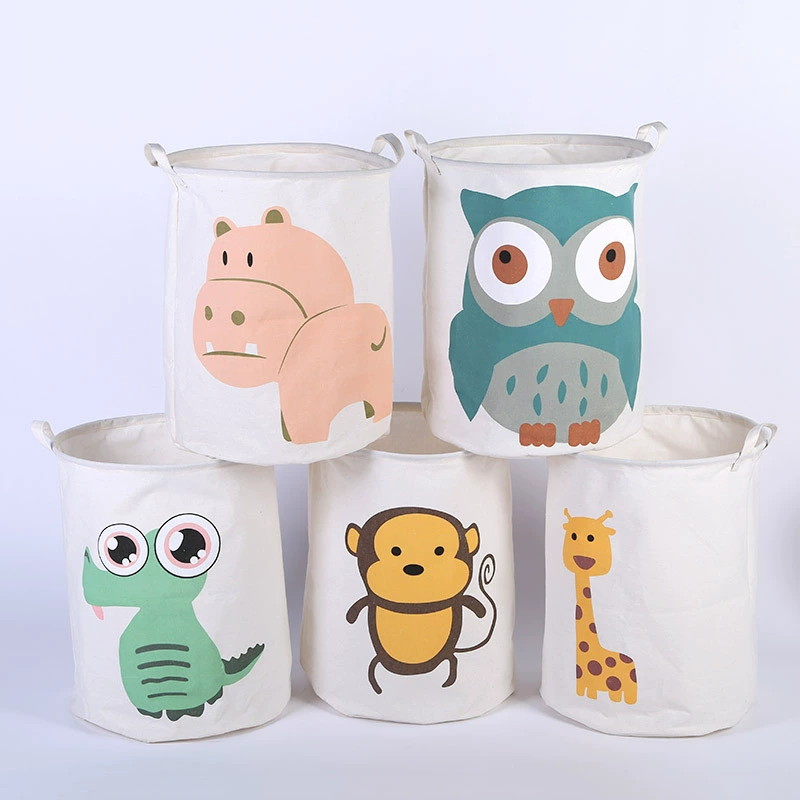 Cartoon laundry basket, big cloth, foldable storage system, toy, home decor