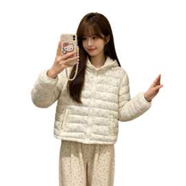 2026新款碎花立领短款棉服棉衣外套女秋冬温柔甜美外套