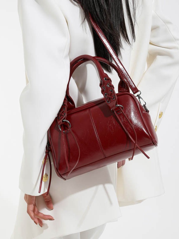 Europa y los Estados Unidos de moda de cuero suave bolso de mano para mujeres 2025 nuevo retro transfronterizo bolso de hombro Boston