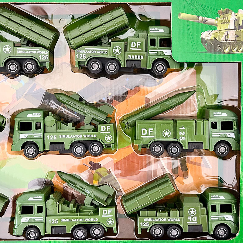 Niños juguetes series militares de inercia rally modelo de coche de misiles instituciones de educación y capacitación regalos de inscripción