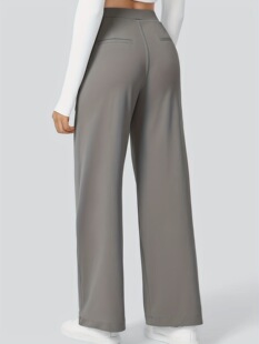 D 34057 High Waist Wide Leg Pants ��������Lѝ �羳�W��