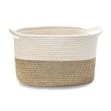 简约棉绳编织收纳筐衣物收纳篮玩具杂物收纳筐卧室大号置物篮批发