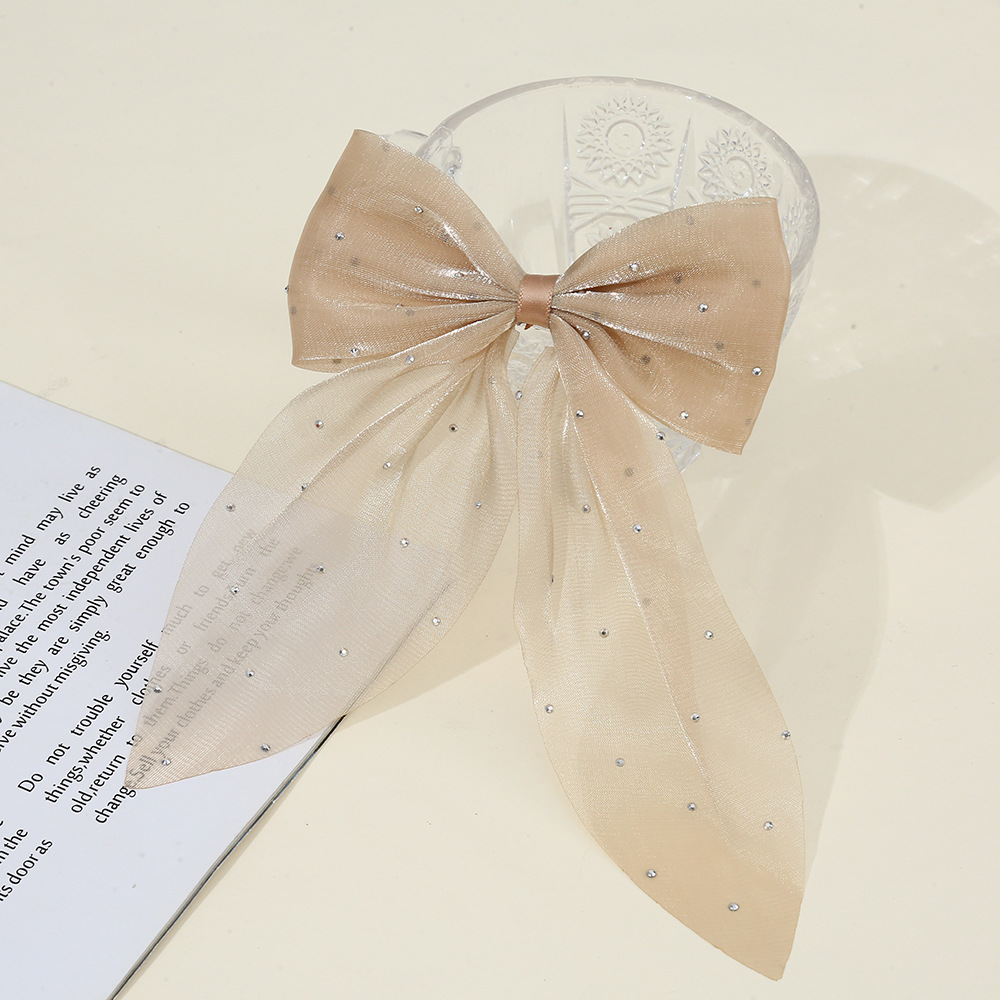 Pequeño viento fragante, gran sauce, punto de plata, cola de golondrina, lazo, accesorios de joyería de bricolaje hechos a mano, accesorios para el cabello de pinza de gasa