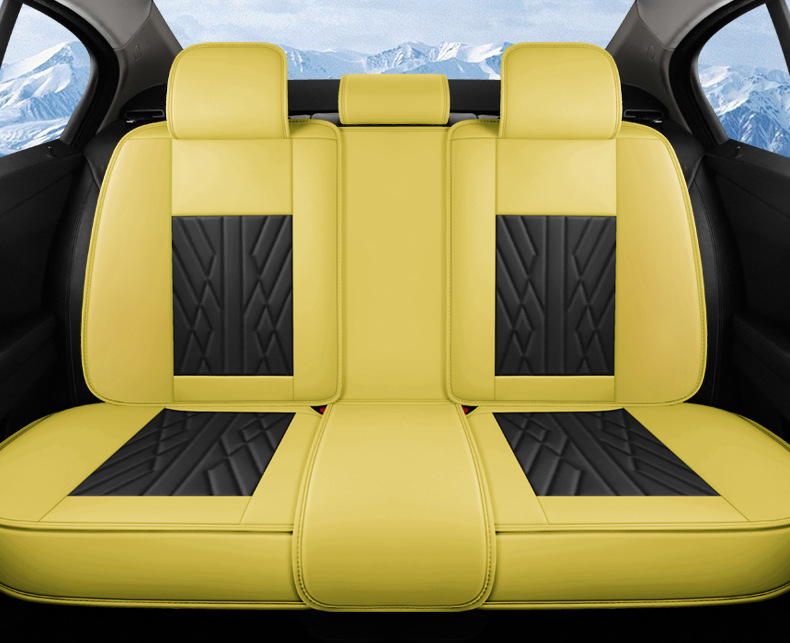 New Napapi Car Cushion Leather Four Seasons Universal Breathable All-inclusive Seat Cover Cross-border Amazon tume Wholesale