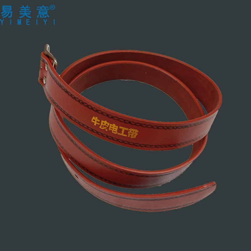 Двухслойный шахтерский ремень Yimeiyi из воловьей кожи с проволочной пряжкой для мужчин, традиционный ремень из воловьей кожи для электрика в подземной угольной шахте.