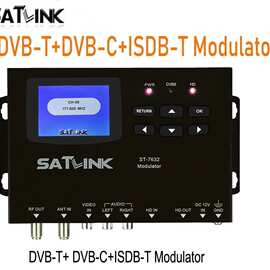 SATLINK ST-7632 DVB-T ISDB-T DVB-C Modulator电视射频调制器