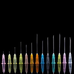 使い捨て針4.5/5/6/7/8/9/12/16番針30g 13mm 32g 4mm 34g 1.5mm 2.5