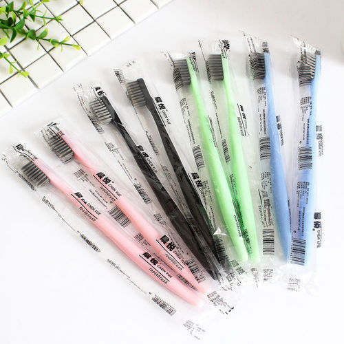 Household hospitality adult ultra-fine soft bristle toothbrush family pack high-end disposable toothbrush adult wholesale