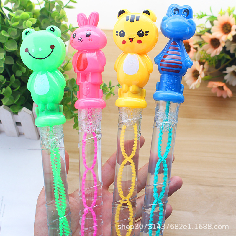 Cartoon bubble stick bubble stick bubble water concentrate children's beach toys wholesale Park stall supply