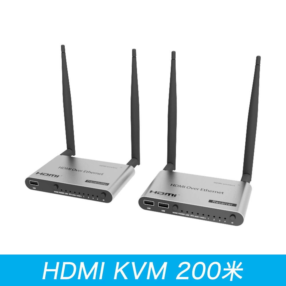 运作 HDMI беспроводной удлинитель 200м KVM WiFi беспроводная схема мышь клавиатура дистанционное управление расширение