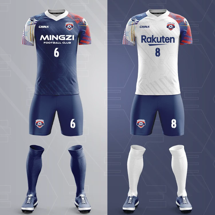 Футбольный костюм мужской игровой тренировочный костюм летняя студенческая спортивная футбольная одежда для взрослых с короткими рукавами