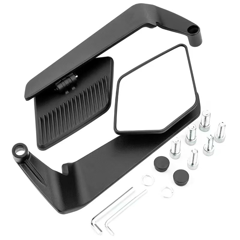 Motorcycle Electric Vehicle Modified New Fixed Wing Rearview Mirror Maverick Nine Core Universal Large Field of View Reflector