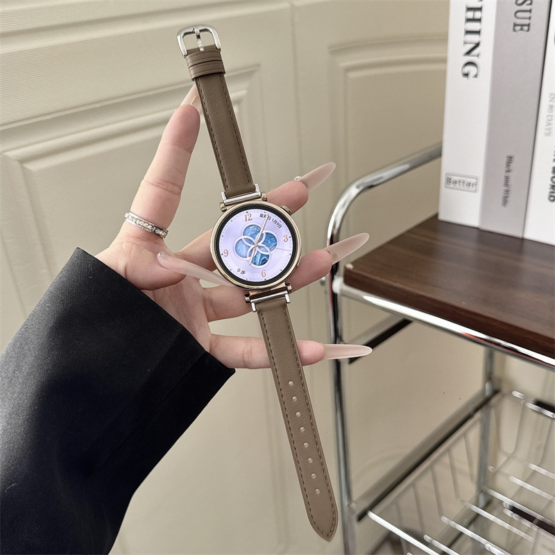 Suitable for Huawei Gt5 Watch Strap Watch Watchgt5 Female Watch5Gt43 Smart Leather Gt6 Autumn and Winter Versatile