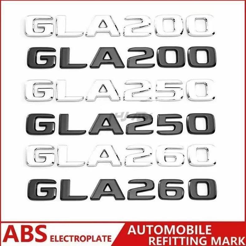 Suitable for Mercedes-Benz GLA180, GLA200, GLA260 AMG – tail emblem, car logo, lettering, and car stickers