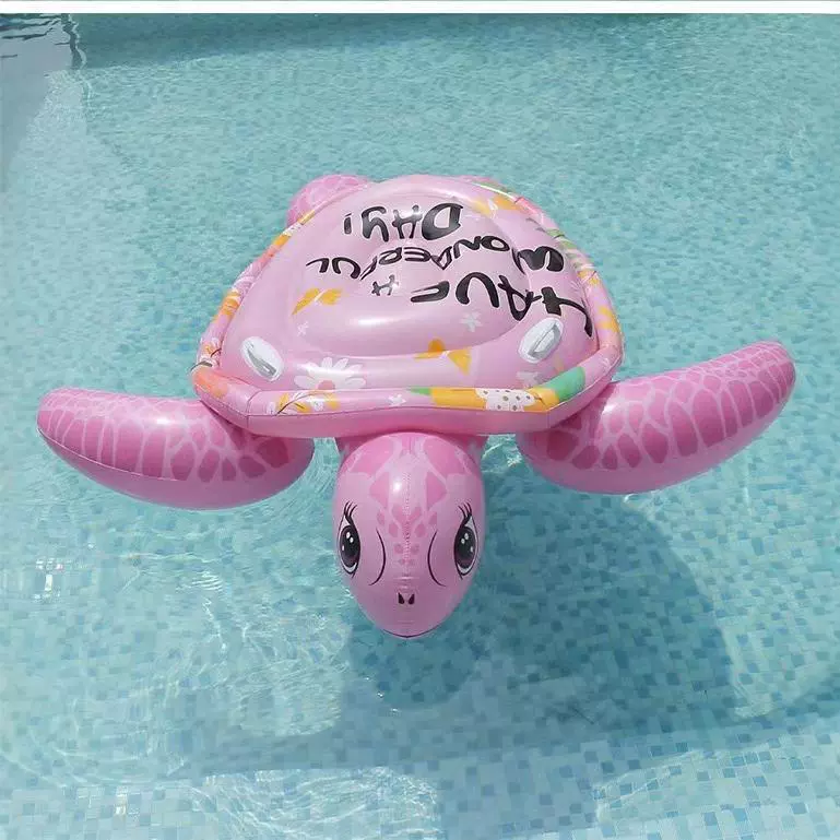Трансграничные горячие продажи ПВХ плавающий взвод Оригинальный Взрослый большой водный надувной монтировки дайвинг черепаха плавучий кровать розовый