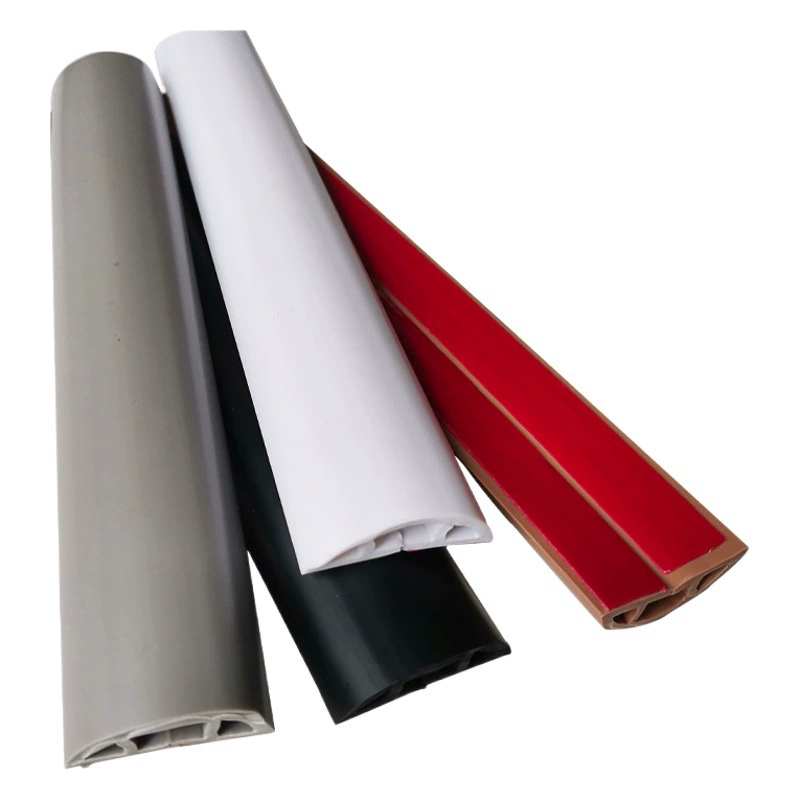 Трансграничная отделка проводов анти-наступающий пвх мягкая проволочная канавка с цветным покрывалом для пола без перфорации самоклеящаяся мягкая проволочная канавка