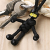 New Umbrella Rope Smile Face Weaving keychain Buddy Biker Keychain Doll Pendant keychain