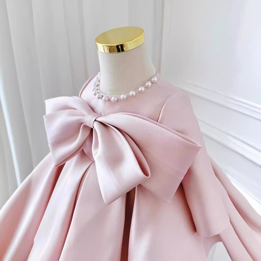 Cumpleaños, vestido de princesa, niña, vestido de boda, vestido de invierno de manga larga.