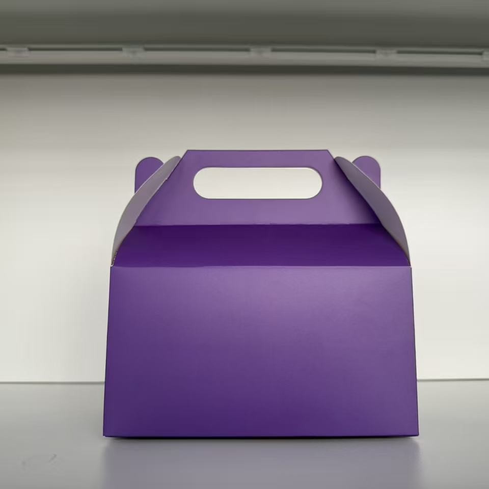Explosiva transfronteriza al por mayor caja de dulces de cuerno multicolor caja de papel de embalaje de dulces de fiesta de vacaciones caja de embalaje portátil lisa