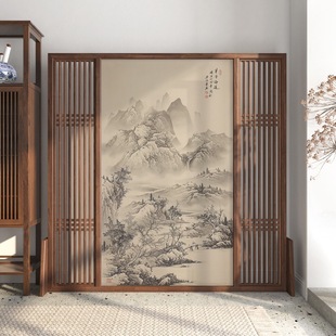 New Chinese Style Screen Partition Living Room Bedroom Shaded Home Simple Modern Entrance Entrance Solid Wood Office Seat Screen