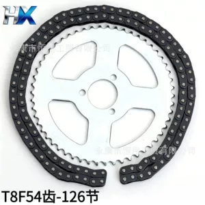 Mini motosiklet Xiaoliya T8F transmissiya zəncir dişlisi 47-49Cc üçün