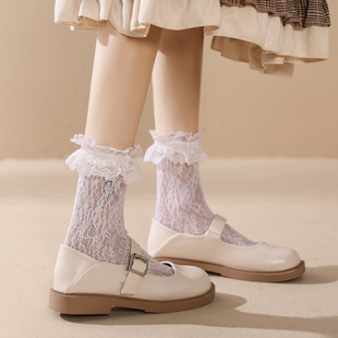 Mary Jane Women's Shoes Summer Sandals 2022 New French Low Mouth Single-Layer Shoes Niche Low Heel Belt Retro Leather Shoes