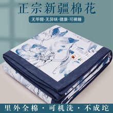 2025里外夏被新疆棉花被纯棉夏凉被礼品印花被子空调被批发