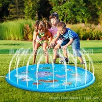 Бытовой детский коврик для распыления воды из ПВХ, специальный коврик для игр с водой на открытом воздухе, детский коврик для игр с водой на газоне, коврик для распыления воды с буквами, прямая продажа
