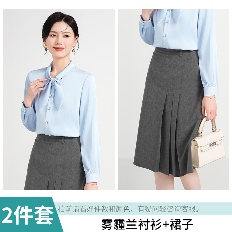 Shirt, colored skirt