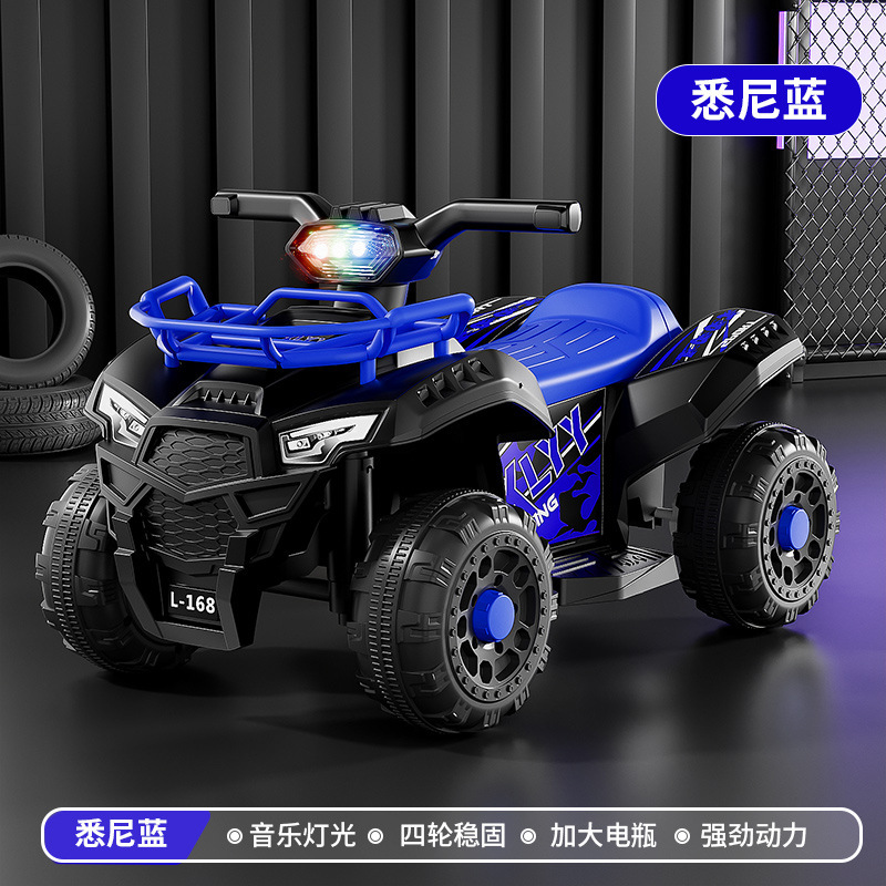 Transfronterizos para niños 6v motocicleta eléctrica ATV motocicleta todoterreno cuatro ruedas niños coche de playa coche eléctrico para niños y niñas
