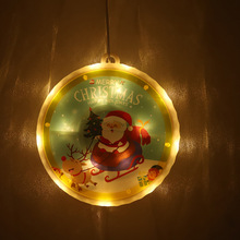 亚马逊跨境新款圣诞老人暖色挂灯 圣诞节日气氛灯串 灯饰品