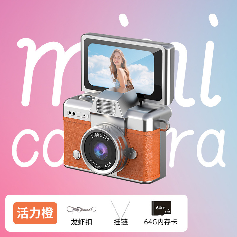 CCD cámara digital de pulgar retro estudiantes fotografía de video vlog cámara de tarjetas de pantalla portátil cámara de palma