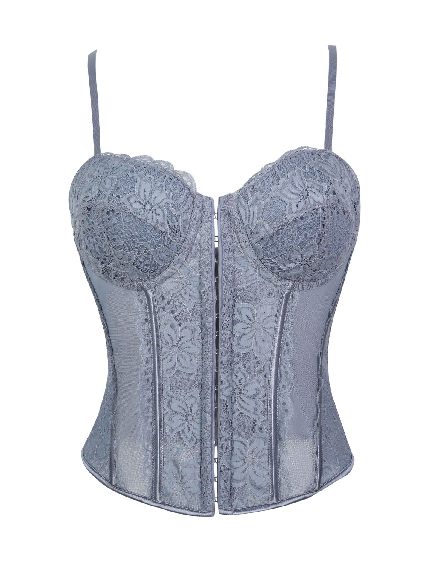 Europa y los Estados Unidos comercio exterior chaqueta de encaje sexy malla perspectiva hueso de pescado cintura de cintura de cintura de cintura trajes de molde transfronterizos