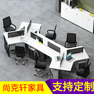 工厂加工定制办公家具板式办公桌椅组合简约现代职员桌卡位隔断桌-阿里巴巴