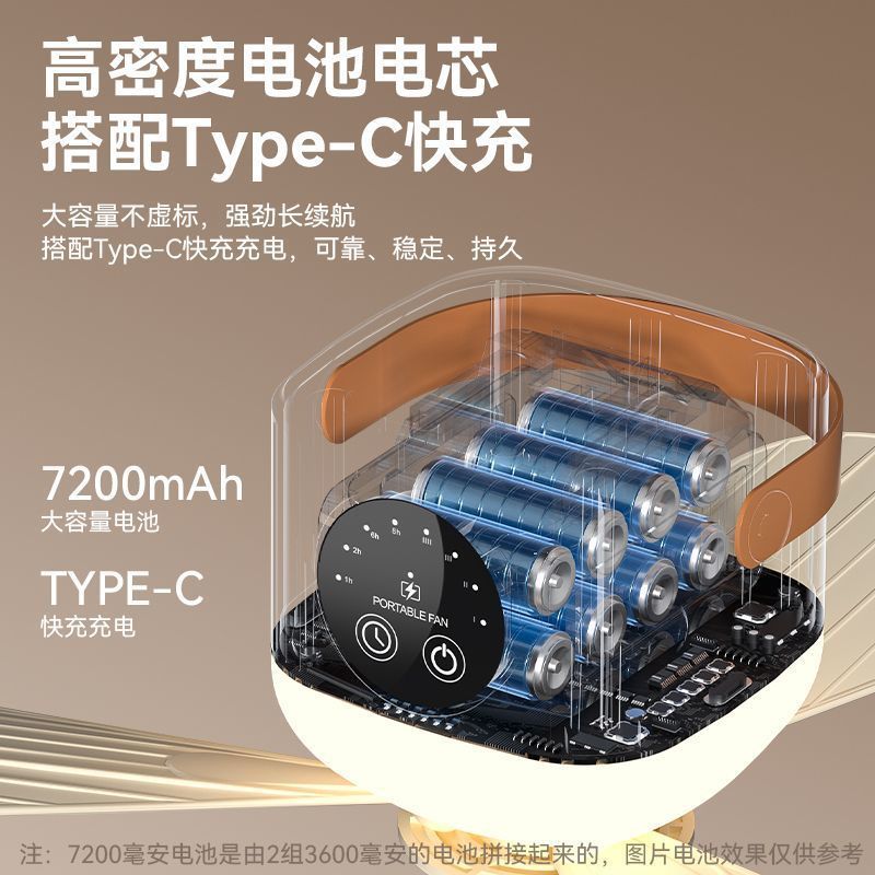 可充电小吊扇宿舍床上学生寝室家用小型便携式户外露营usb电风扇|undefined