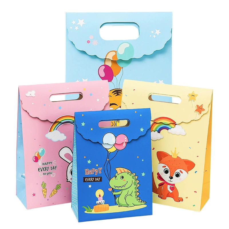 Выпускная большая сумка Детский день мультфильм Подарочная сумка Детский сад подарок на день рождения Подарочная сумка